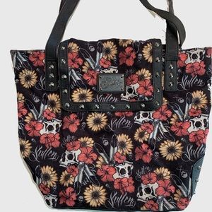 Sullen Art Coll purse tattoo/skulls/flowers